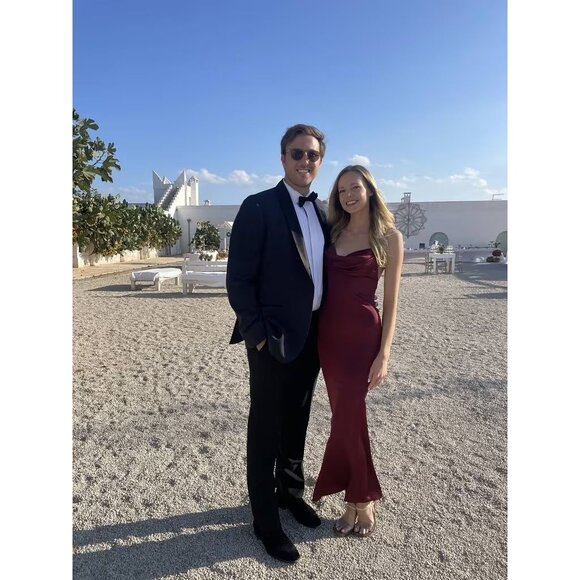 Katie May Tara Gown in Bordeaux Small Womens Long Maxi Dress - Picture 10 of 13